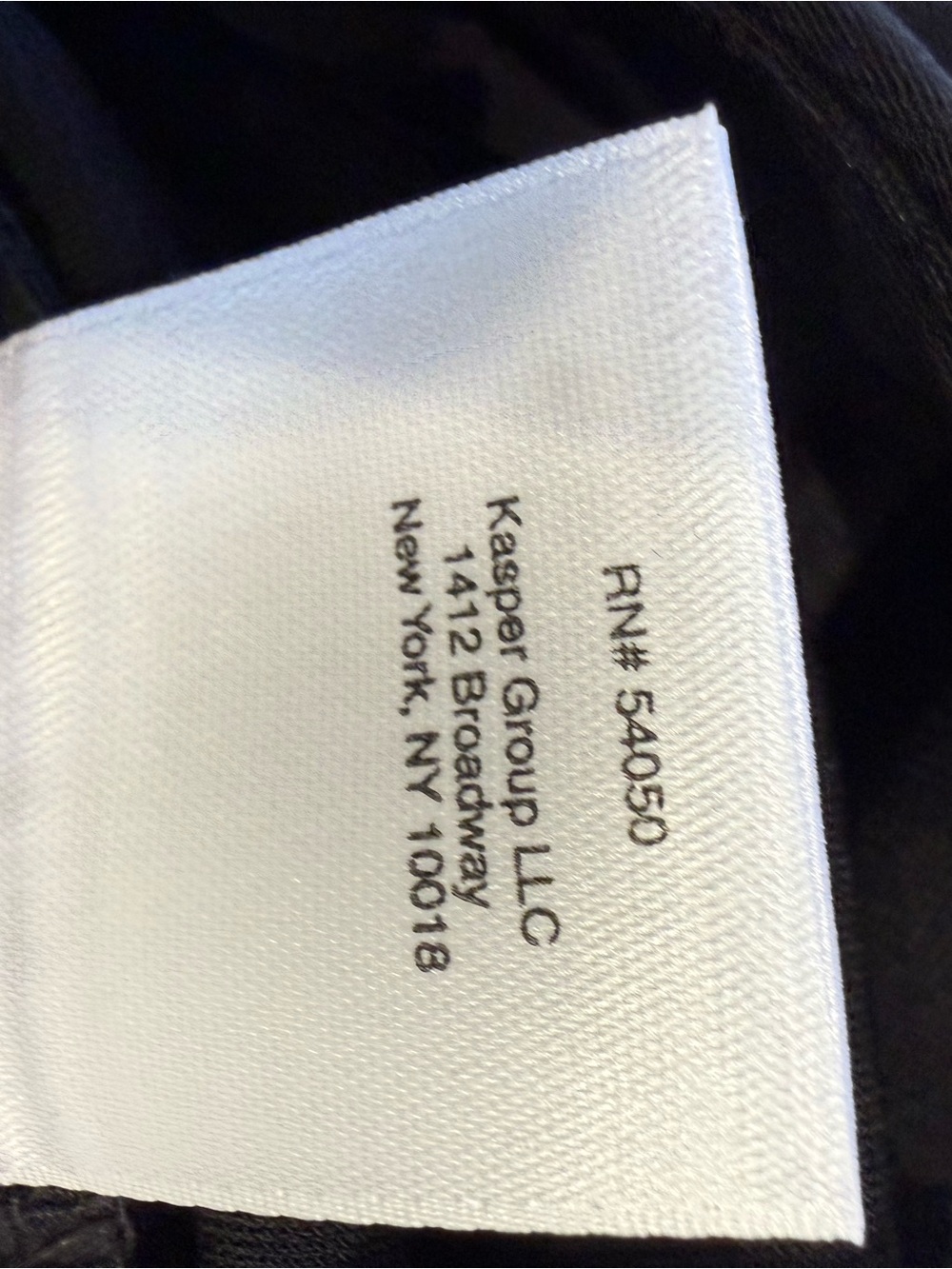 Anne Klein Black Faux Wrap-Style Knot Dress. - Picture 7 of 7